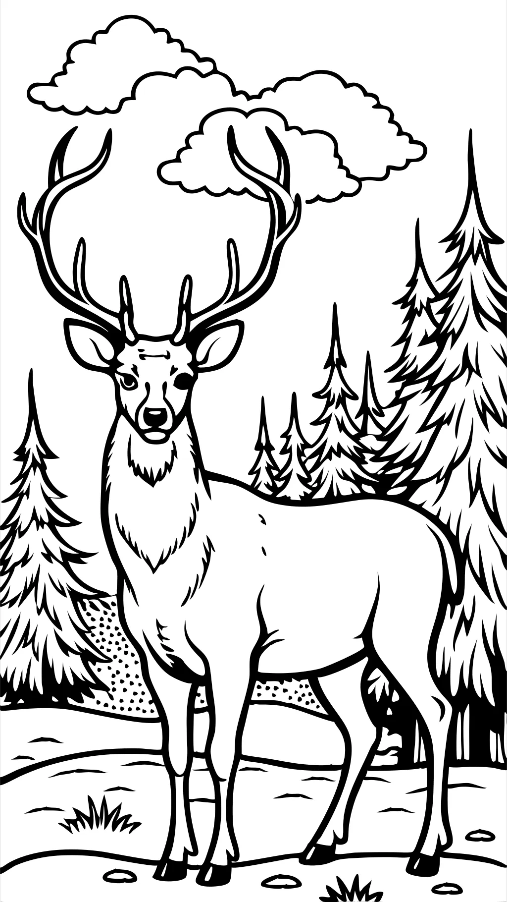 buck coloring page